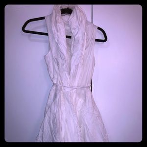 Midi white dress